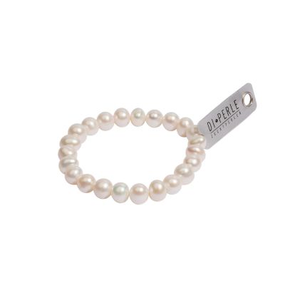 Di Perle Armband Damen Süßwasserzuchtperlen Weiß 19 cm 82100190