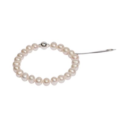 Di Perle Armband Damen Süßwasserzuchtperlen Silber 19 cm 82782190