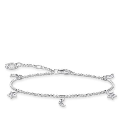 Thomas Sabo A1994-051-14 Armband Damen Stern & Mond Silber 19 cm