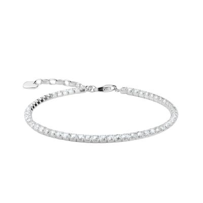 Thomas Sabo Tennisarmband Damen Zirkonia Weiß Silber A2209-051-11-L19V