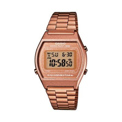 Casio B640WC-5AEF Unisex-Uhr Vintage Iconic Quarz Edelstahl-Armband