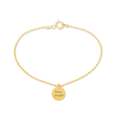 Beka & Bell 5012 Armband Damen Brautjungfer Silber Gelbgold Gr. M