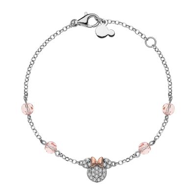 Disney BS00010TZWL-55.CS  Armband Mädchen Damen Minnie Maus Silber 17 cm