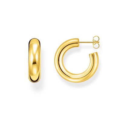 Thomas Sabo CR635-413-39 Ohrringe Creolen Classic Klein Gold-Ton Silber