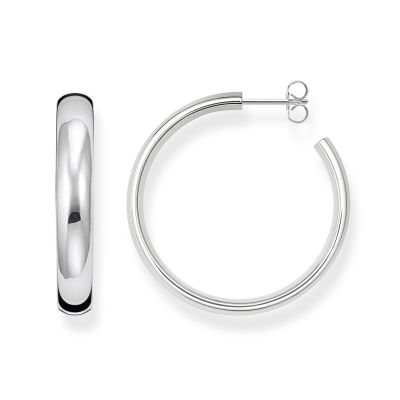 Thomas Sabo Creolen Ohrringe Chunky Mittelgroß Silber CR640-001-21
