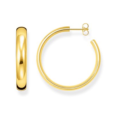 Thomas Sabo CR640-413-39 Ohrringe Creolen Classic Mittel Gold-Ton Silber