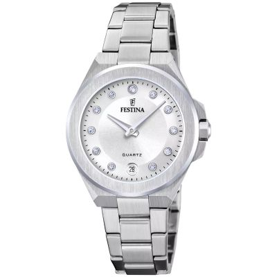 Festina Damen-Uhr Mademoiselle Analog Quarz Edelstahl-Band F20700/1