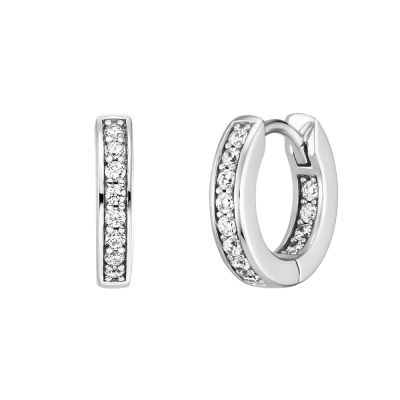 Engelsrufer ERE-EMMA-ZI-CR-13 Creolen Ohrringe Damen Zirkonia Silber