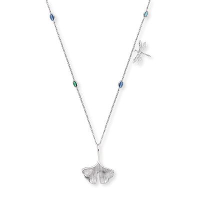 Engelsrufer Kette Libelle Ginkgo Zirkonia Silber ERN-50-JOYNATURE-ZIM