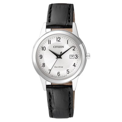 Citizen Damen-Uhr Eco-Drive Analog Quarz Leder-Armband FE1081-084A