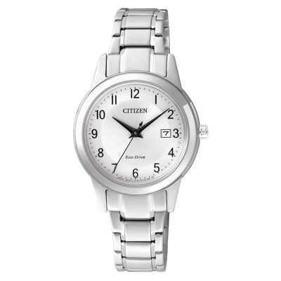 Citizen Damen-Uhr Eco-Drive Analog Quarz Edelstahl-Armband FE1081-59B