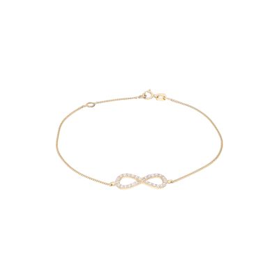 Karat 92011340 Armband Damen Infinity Unendlichkeit 375/- Gelb-Gold