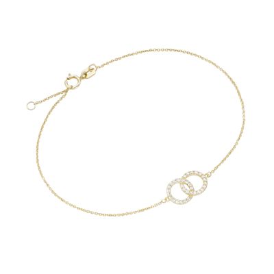 Karat 92013840195 Armband Damen Verschlungene Kreise 375/- Gelbgold