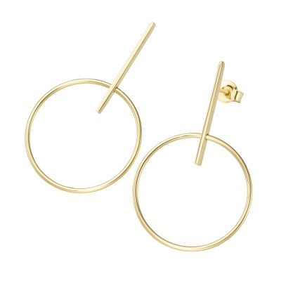 Karat 94033140 Ohrringe Ohrhänger Damen Bohemian Style Ring 375/- Gelb-Gold