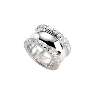 Karat 303459550 Ring Damen Sterling-Silber Zirkonia Weiss Gr. 55