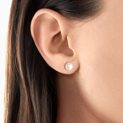 Thomas Sabo Ohrstecker Damen Perle Sterlingsilber Vergoldet H1430-430-14