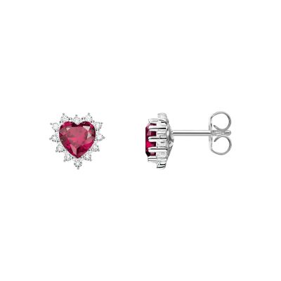 Thomas Sabo Ohrstecker Damen Romance Herz Rot Silber H2315-013-010