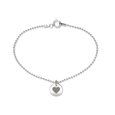 Beka & Bell 5022 Armband Soli Damen Trauzeugin-Herz Silber Gr. M