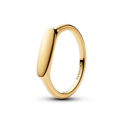 Pandora Ring Damen Gravierbarer Stab 14K Vergoldet 163986C00