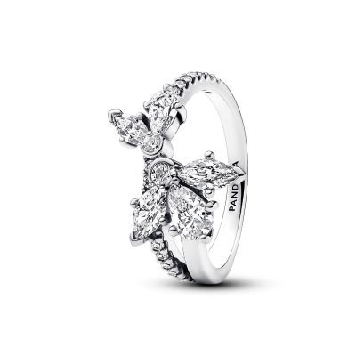 Pandora Ring Asymmetrisches Herbarium Cluster Silber 193023C01