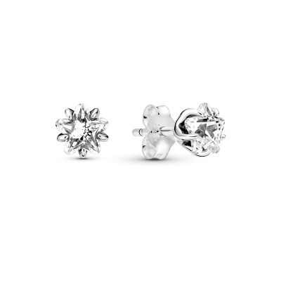 Pandora 290023C01 Ohrstecker Ohrringe Damen Himmlischer Funkelnder Stern Silber