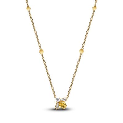 Pandora Halskette mit Anhänger Honigbiene 14 Karat Vergoldet 364560C01