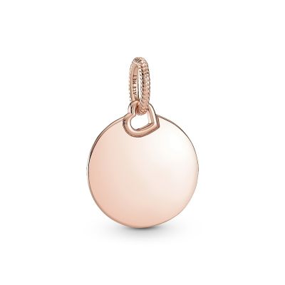 Pandora 388610C00 Ketten-Anhänger Damen Runder mit Herz 14k Rosé Vergoldet