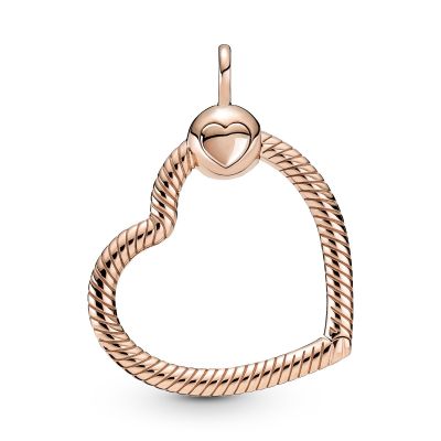 Pandora 389384C00 Ketten-Anhänger Damen Moments Herz 14k Rose Gold Plattiert