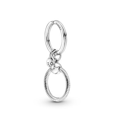 Pandora 399566C00 Charm-Schlüsselanhänger Damen Moments Sterling-Silber 