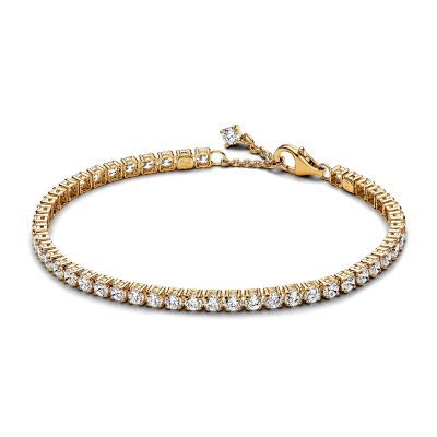 Pandora 561469C01 Tennisarmband Damen Funkelnde Zirkonia Vergoldet