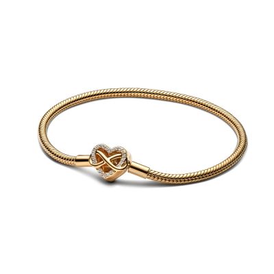 Pandora Armband Unendlichkeits-Herzverschluss Vergoldet 563758C01