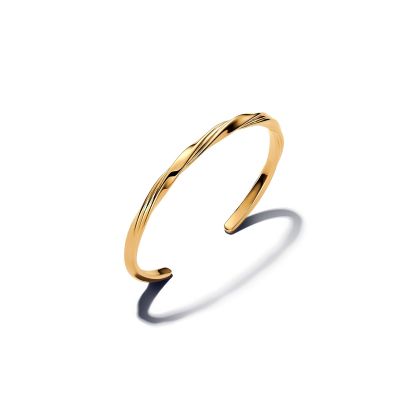 Pandora Armreif Damen Offen Verdreht 14K Vergoldet 563869C00