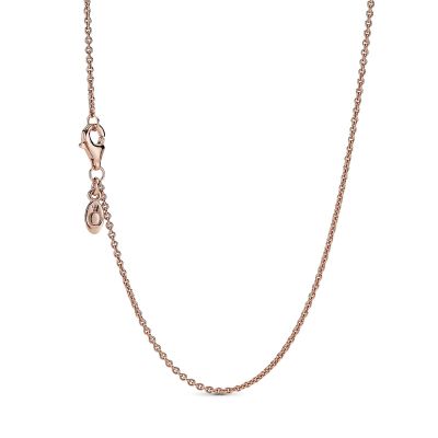 Pandora 580413 Halskette Damen Klassische Ankerkette 14k Rosé Vergoldet