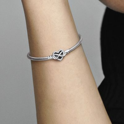 Pandora 592645C01 Armband Funkelndem Unendlichkeits-Herzverschluss Silber