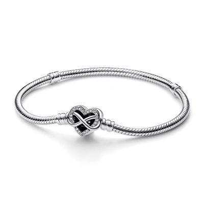 Pandora 592645C01 Armband Funkelndem Unendlichkeits-Herzverschluss Silber