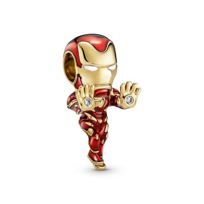 Pandora Marvel 760268C01 Charm Damen The Avengers Iron Man 14k Vergoldet