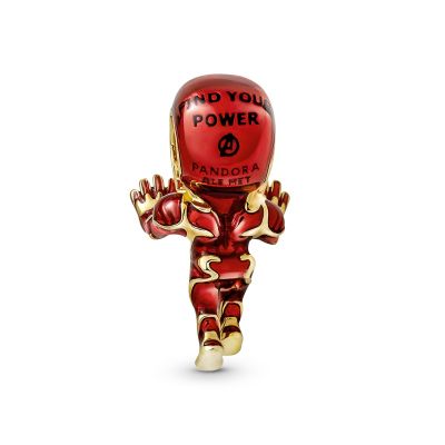 Pandora Marvel 760268C01 Charm Damen The Avengers Iron Man 14k Vergoldet