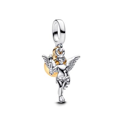 Pandora Charm-Anhänger Damen Amor Silber 14K Vergoldet 763663C00
