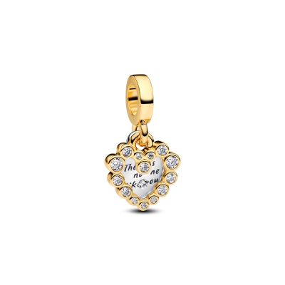 Pandora Charm-Anhänger Funkelnder Herz Zirkonia Vergoldet 763765C01