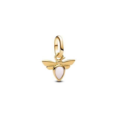 Pandora Me Mini-Charm-Anhänger Weiße Biene 14K Vergoldet 763826C01