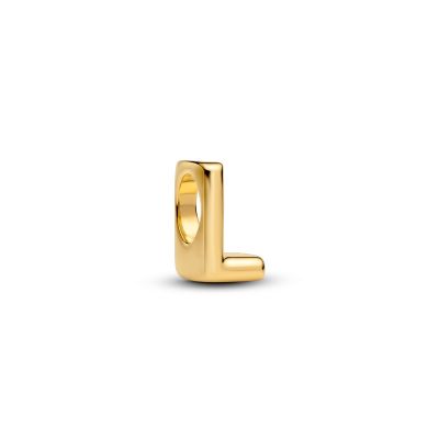 Pandora Charm Damen Buchstabe L Alphabet 14 Karat Vergoldet 763958C00