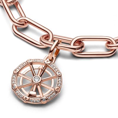 Pandora Me Medaillon-Charm Glücksrad Zirkonia Rosévergoldet 783063C01