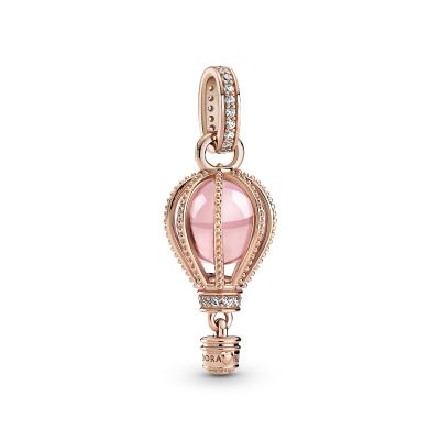 Pandora Rose 789434C01 Charm-Anhänger Damen Funkelnder Rosafarbener Heißluftballon 
