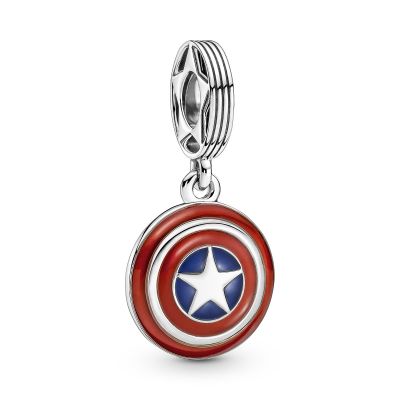 Pandora Marvel 790780C01 Charm-Anhänger The Avengers Captain Americas Schild