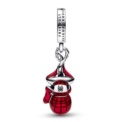 Pandora Marvel 792323C01 Charm-Anhänger Hängender Spider-Man Sterling-Silber