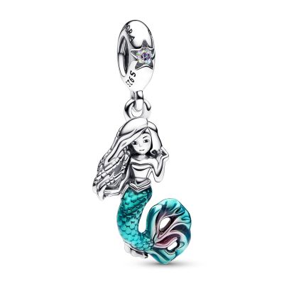 Pandora Disney 792695C01 Charm-Anhänger Damen Arielle Die Meerjungfrau Silber