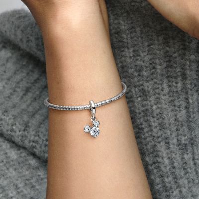Pandora Disney 793031C01 Charm-Anhänger Micky Maus Funkelnder Kopf Silhouette