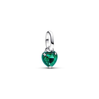 Pandora Me Mini-Charm-Anhänger Damen Chakra Herz Grün Silber 793042C03