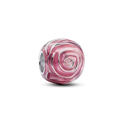 Pandora 793212C01 Charm Blühende Rose Rosafarben Sterling-Silber