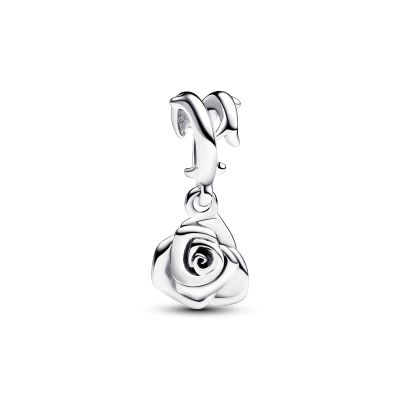 Pandora 793213C00 Charm-Anhänger Moments Blühende Rose Sterling-Silber